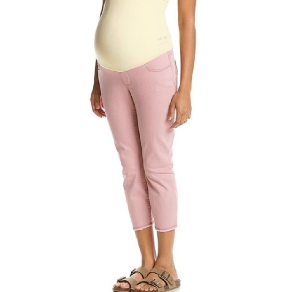 Pink Maternity Skinny Jeans